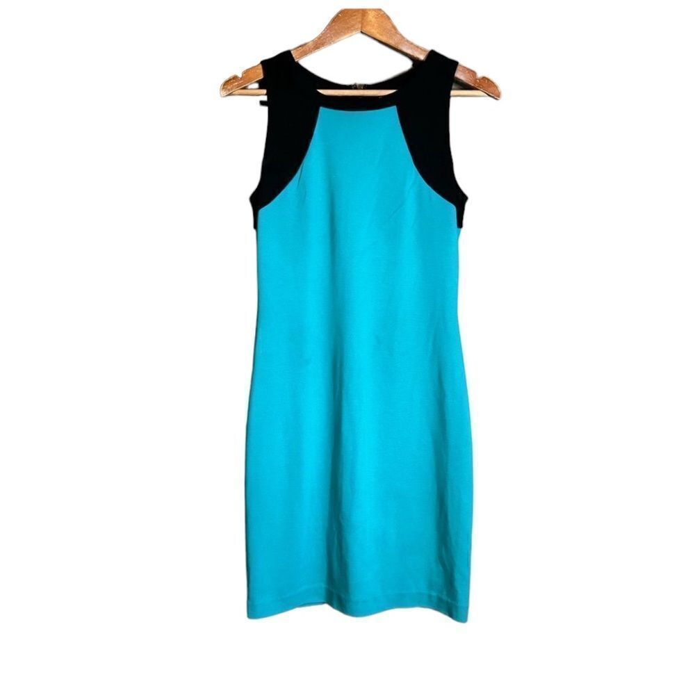 3 for $30! Mango blue and black colour block dress